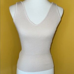 Elegant Cream Sleeveless Top